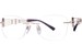 Line Art Quintet XL2171 Titanium Eyeglasses Women's Rimless Oval Shape