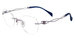 Line Art XL2165 Eyeglasses Women's Rimless Cat Eye