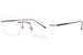 Michael Ryen MR-356 Eyeglasses Men's Rimless Square Shape