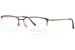 Michael Ryen MR-384 Eyeglasses Men's Semi Rim Rectangle Shape