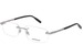 Mont Blanc MB0023O Eyeglasses Men's Rimless Rectangular Optical Frame