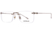 Mont Blanc MB0241O Eyeglasses Men's Rimless Rectangle Shape