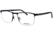 Morel 30280L Eyeglasses Men's Semi Rim Rectangle Shape