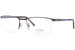 Morel Lightec 30042L Eyeglasses Frame Men's Semi Rim Rectangular