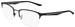 Nike 4316 Eyeglasses Men's Semi Rim Rectangle Shape