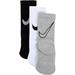 Nike Boy's 3-Pair Graphic Swoosh Logo Sport Crew Socks