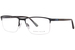 Perry Ellis PE456 Eyeglasses Men's Semi Rim Rectangle Shape