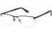 Police VPLA59 Eyeglasses Men's Semi Rim Rectangular Optical Frame