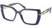 Prada PR-03ZV Eyeglasses Women's Full Rim Pillow Shape