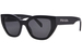 Prada PR A09S Sunglasses Women's Butterfly Shape