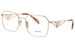 Prada PR A51V Eyeglasses Women's Full Rim Square Shape