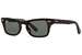 Ray Ban Junior Burbank RJ9083S Sunglasses Youth Kids Boy's Rectangle Shape - Havana/Silver-Details/Dark Green-7102/71