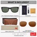 Ray Ban New-Wayfarer RB2132 Sunglasses w/Extra Genuine RB Lenses & Cleaning Kit