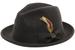 Scala Classico Men's Crushable Wool Felt Snap Brim Fedora Hat