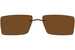 Silhouette Titan-Dynamic-Contour TDC 5540-Bridge Style Clip-On Sunglasses - Polarized Brown