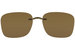 Silhouette 5065 Brown Polarized Clip-On Sunglasses