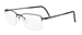 Silhouette Illusion-Nylor 5457 Eyeglasses Men's Semi Rim Square Shape - Black Matte/Gray-6058