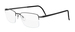 Silhouette Illusion-Nylor 5457 Eyeglasses Men's Semi Rim Square Shape - Black/Anthracite-6060