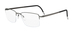 Silhouette Illusion-Nylor 5457 Eyeglasses Men's Semi Rim Square Shape - Shiny Gray/Silver-6080