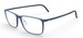 Silhouette Pure-Wave 2955 Eyeglasses Men's Full Rim Rectangle Shape - Royal Denim-4510