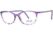 Silhouette SPX-Illusion 1617 Eyeglasses Women's Full Rim Butterfly Shape - Havana Royal Purple-4310