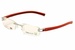 Tag Heuer Men's Eyeglasses TH7642 7642 Rimless TagHeuer Optical Frame