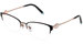 Tiffany & Co. TF1141 Eyeglasses Women's Semi Rim Cat Eye