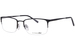 TitanFlex M1009 Eyeglasses Men's Semi Rim Rectangle Shape