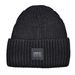 Ugg Women's Chunky Rib Knit Beanie Hat Leather Logo