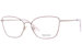 Vera Wang V574 Eyeglasses Women's Full Rim Cat Eye Optical Frame