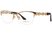 Versace VE1270 Eyeglasses Women's Semi Rim Optical Frame