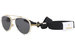 Versace VE2232 Sunglasses Women's Fashion Pilot w/Neck Strap