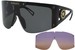 Versace VE4393 Sunglasses Shield Extra Interchangeable Lenses