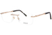 Zilli ZI60063 Eyeglasses Men's Rimless Rectangle Shape