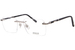 Zilli ZI60097 Eyeglasses Men's Rimless Rectangle Shape