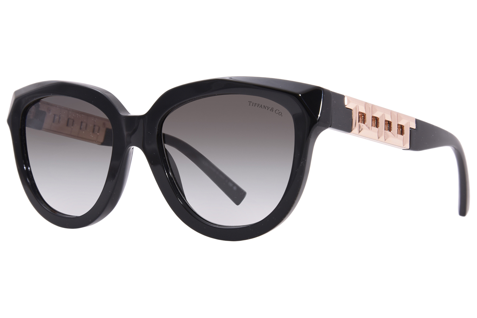 Tiffany HardWear Sunglasses in Black Acetate with Dark Gray Lenses | Tiffany  & Co.