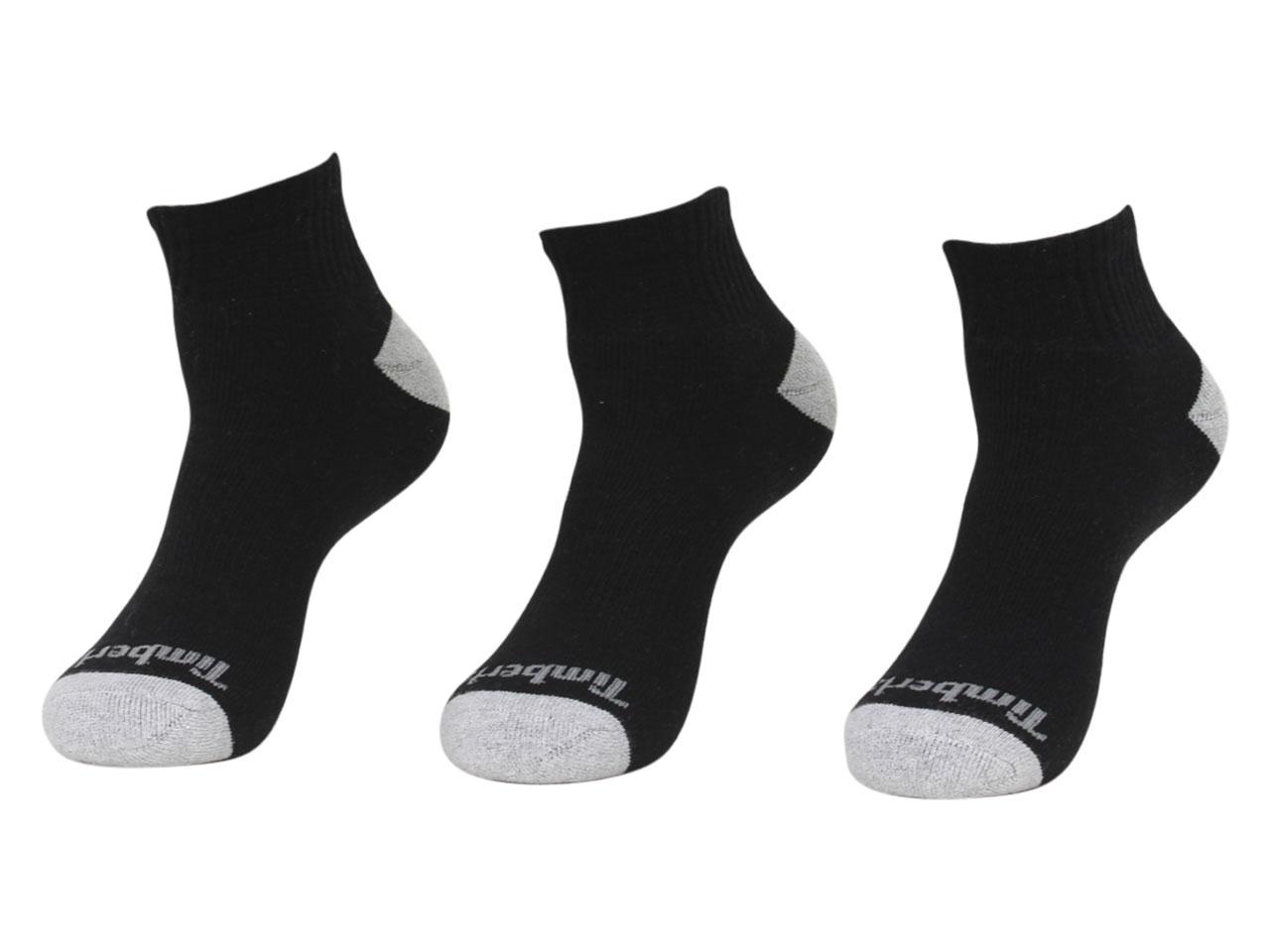 Timberland Men's 3-Pairs Cushioned Quarter Crew Socks | JoyLot.com