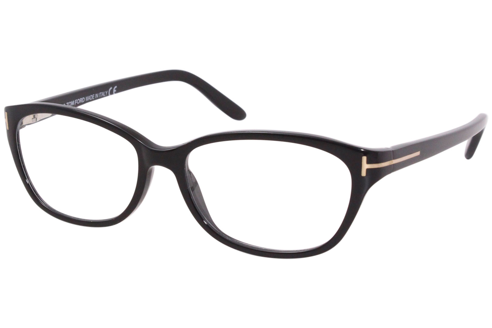 Tom Ford TF5142 001 Eyeglasses Women's Shiny Black Full Rim Optical Frame  54mm 