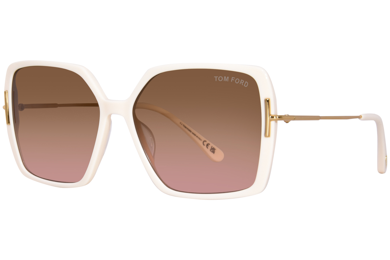 UPC 889214403841 product image for Tom Ford Joanna TF1039 25F Sunglasses Women's Shiny Ivory/Amber Gradient 59mm -  | upcitemdb.com