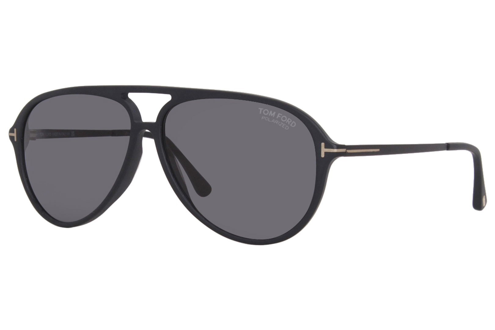 Tom Ford Samson TF909 02D Sunglasses Men's Black/Polarized Smoke Pilot