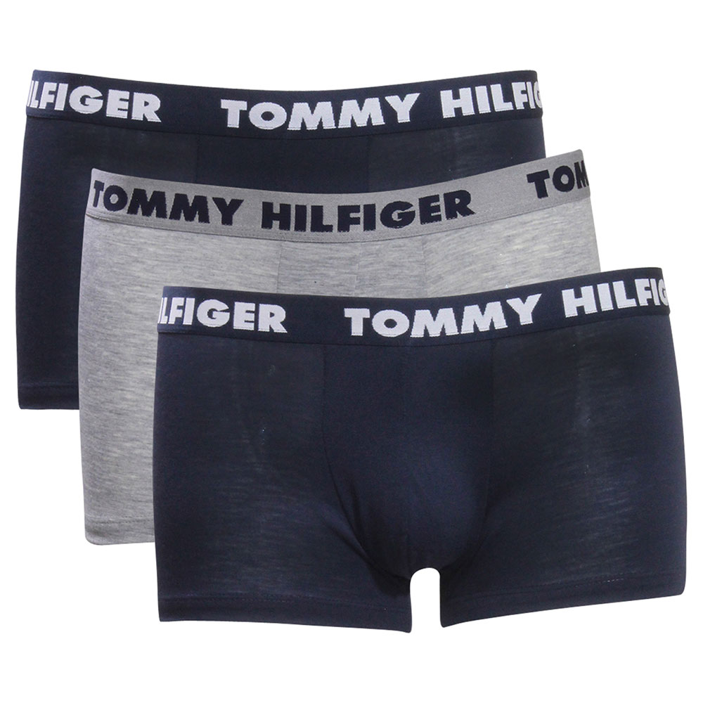 Grey Tommy Hilfiger Underwear 3-Pack Trunks