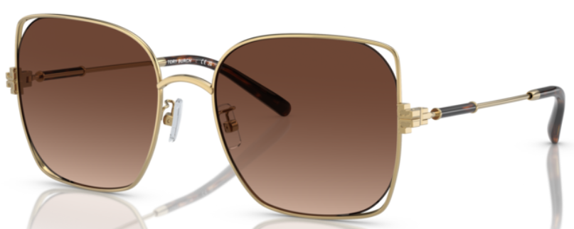 UPC 725125399203 product image for Tory Burch TY6097 3316T5 Sunglasses Women's Gold/Polarized Brown Gradient 55mm - | upcitemdb.com