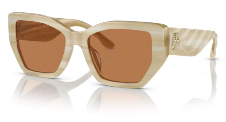 UPC 725125398084 product image for Tory Burch TY7187U 189073 Sunglasses Women's Ivory Horn/Brown 53 18 140 - Bronze | upcitemdb.com