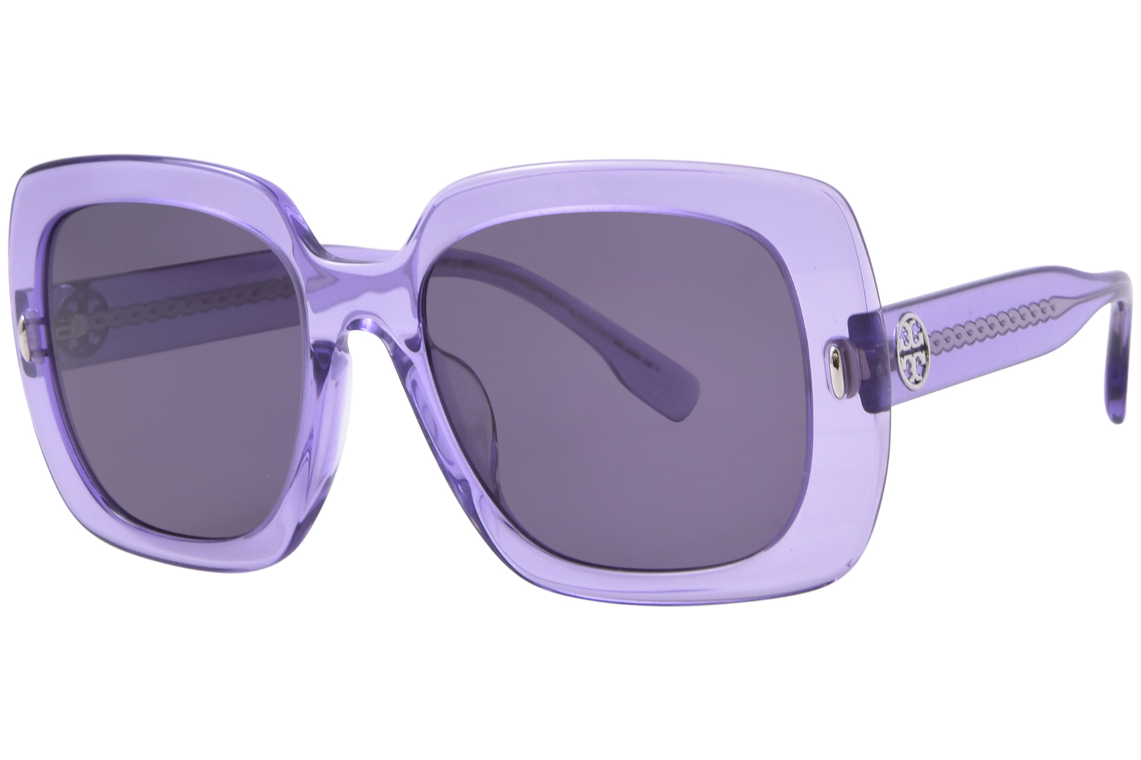 UPC 725125440066 product image for Tory Burch TY7193U 18851A Sunglasses Women's Transparent Violet/Violet 56 19 140 | upcitemdb.com