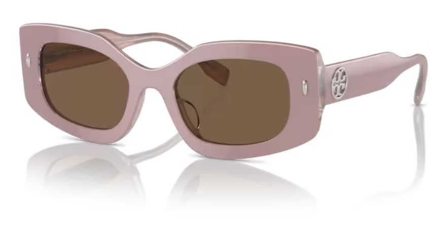 UPC 725125518697 product image for Tory Burch TY7202U 194773 Sunglasses Women's Pearlized Pink/Dark Brown 50 19 145 | upcitemdb.com