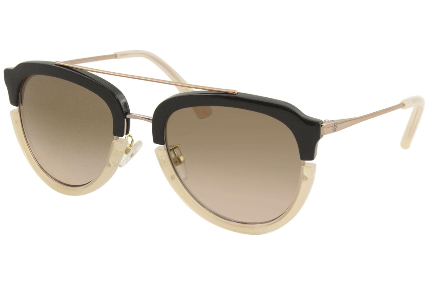 UPC 725125079723 product image for Tory Burch Women's TY6072 TY/6072 178211 Black/Blush Pilot Sunglasses 52mm - Len | upcitemdb.com