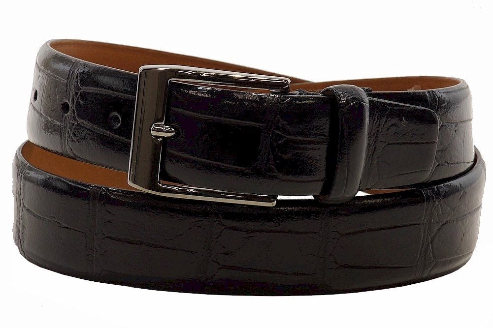 Genuine Alligator Belt (Two Buckle Set) by Trafalgar Men's Accessories