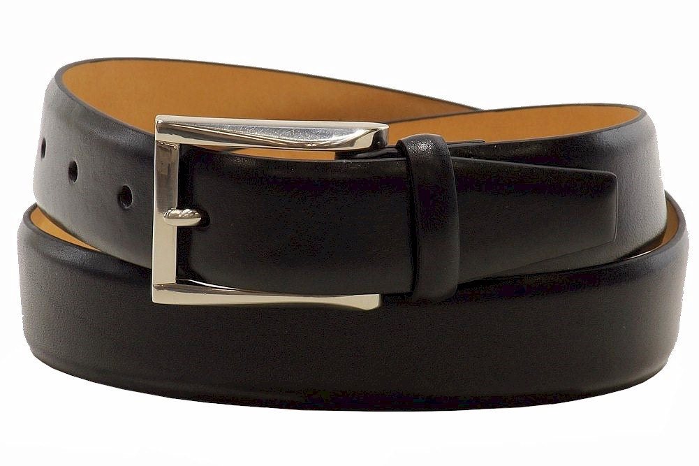 Trafalgar Men's Broderick Genuine Cortina Leather Dress Belt | JoyLot.com