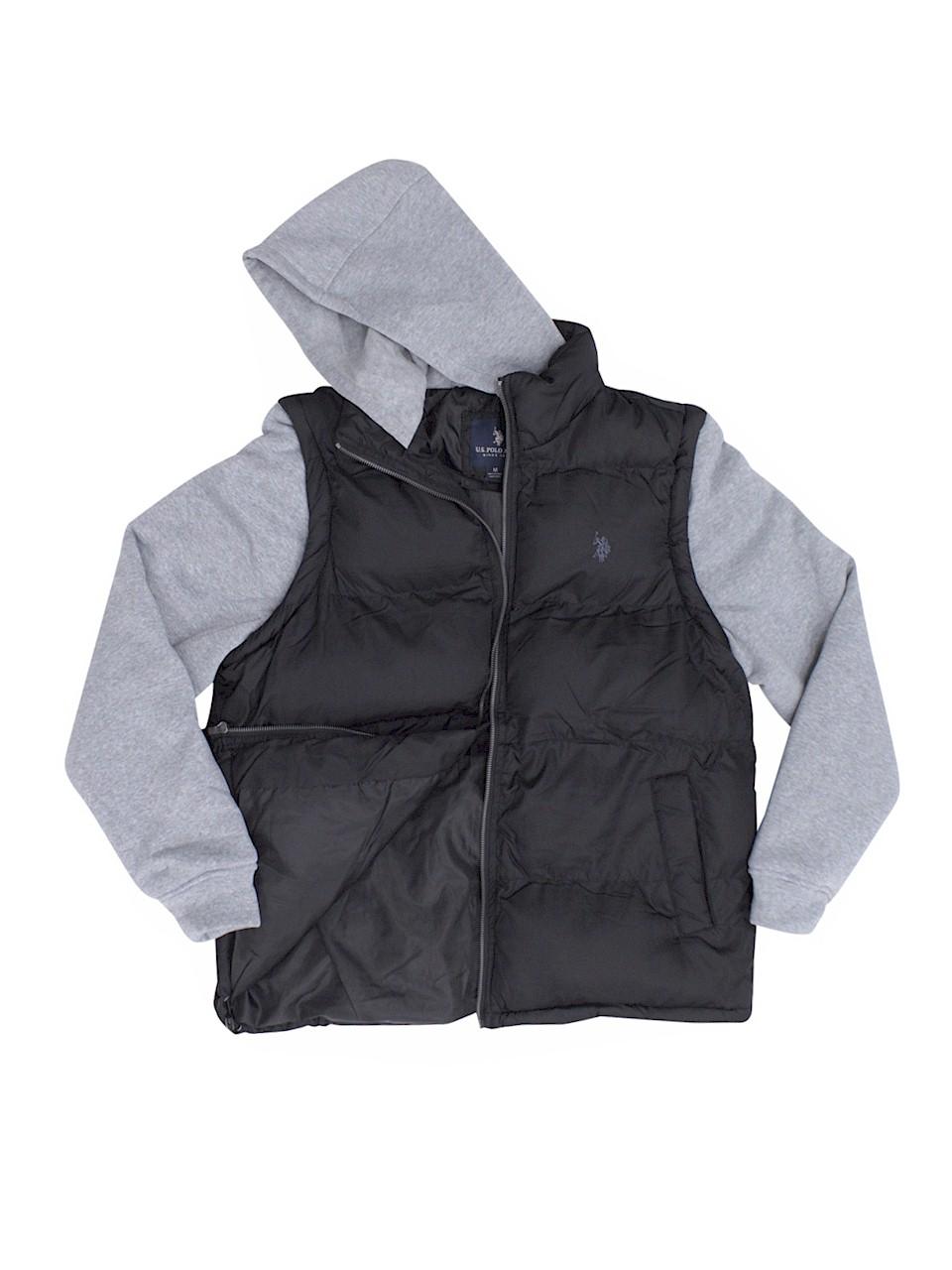 polo hooded jacket men's