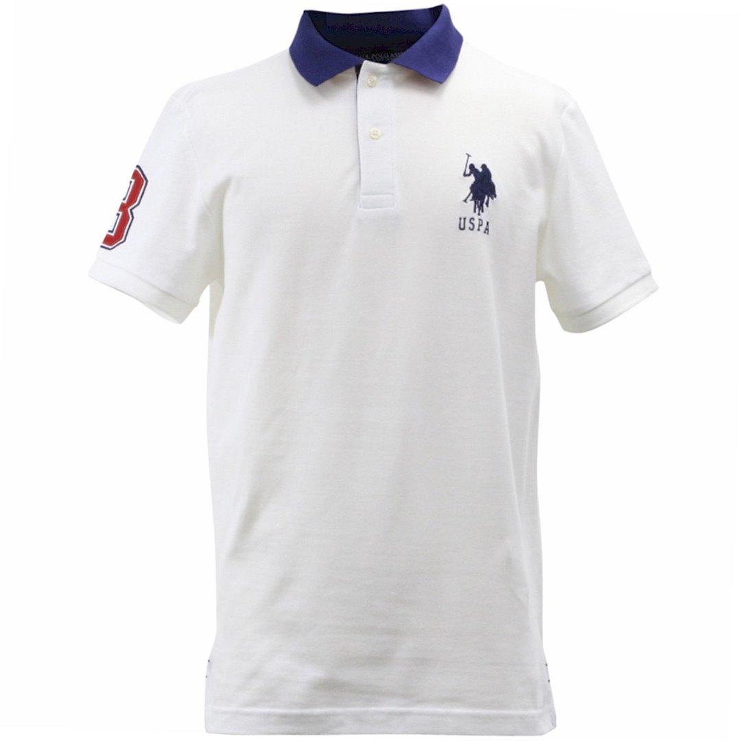 U.S. Polo Assn. Men's Short Sleeve Slim Fit Solid Pique Polo Shirt